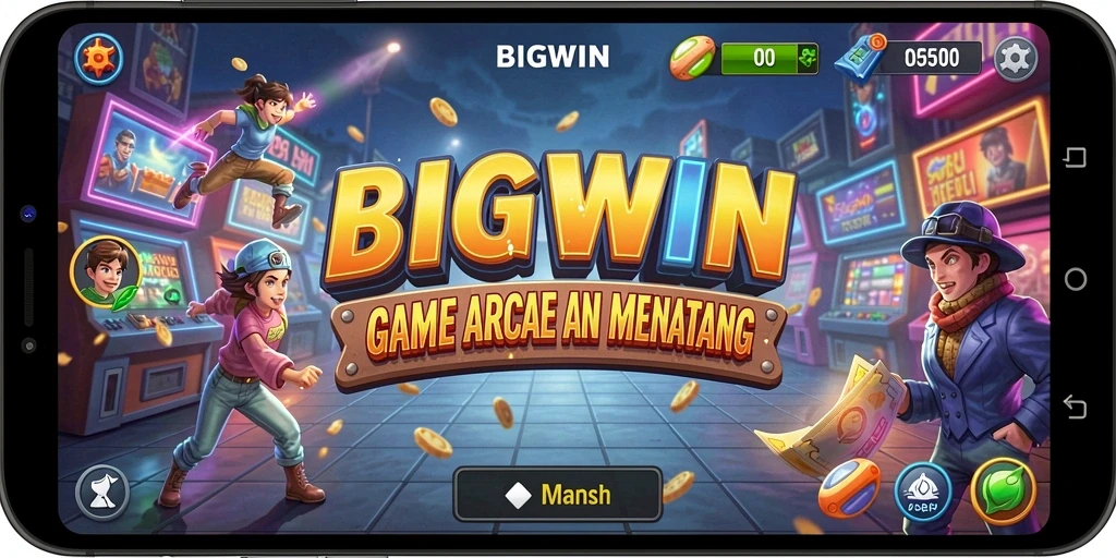 Tampilan gameplay seru dan menantang dari BIGWIN.