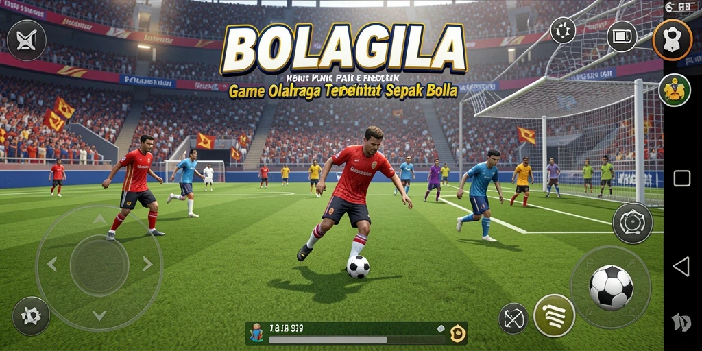 Tampilan gameplay BOLAGILA yang mendebarkan dan realistis.