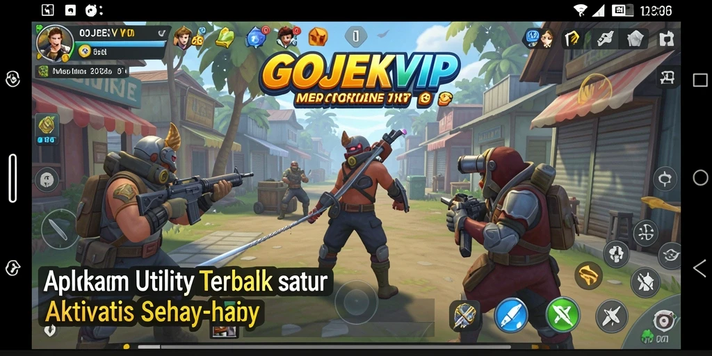 Tampilan antarmuka GOJEKVIP yang sederhana dan intuitif.