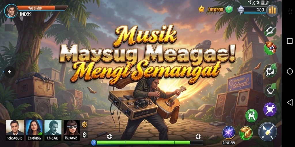 Tampilan gameplay IND89 yang menarik dan interaktif tentang musik.