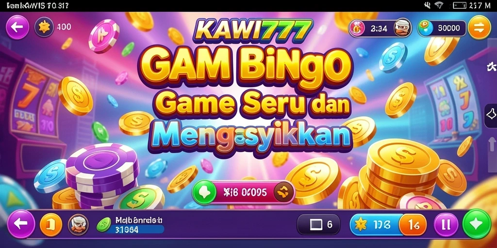 Tampilan dalam permainan Bingo KAWI777 yang menarik dan interaktif.