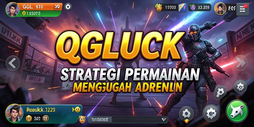 Screenshot QGLUCK menampilkan aksi strategi yang mendebarkan dan menarik.